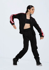 Weissman Sequin Striped Track Jacket