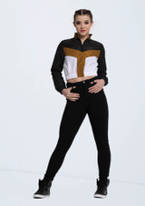 Weissman Multi Color Cropped Pullover