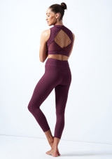 Crop top con cerniera frontale Rayna Bloch
