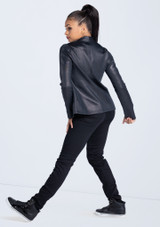 Weissman Metallic Foil Blazer Negro [Negro]