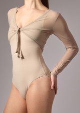 Top a portafoglio in tessuto trasparente Bella Move Dance Latte Front 2 [Marrone]