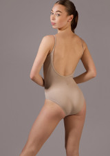 Body con bretelle sottili Etta Move Dance Latte Back [Marrone]