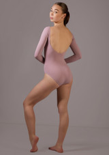 Body a maniche lunghe Callie Move Dance Malva francese Back [Rosa]
