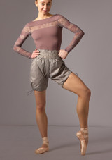 Pantaloncini termici Oniria Move Dance Grigio Front [Grigio]