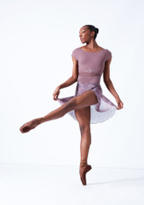 Falda envolvente de largo medio Reverie Move Dance Delante 2 [Rosa]