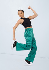 Weissman Satin Cargo Pants Giada [Verde]