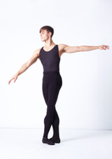 Mallas estilo leggings para hombre Hamada Wear Moi Negro Delante [Negro]