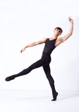 Mallas estilo leggings para hombre Hamada Wear Moi Negro Delante 2 [Negro]