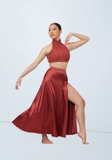 Weissman Charmeuse Maxi Skirt Paprika 9 [Arancione]