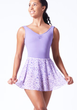 Falda con estampado floral Bloch - Lila Lila Delante [Púrpura]
