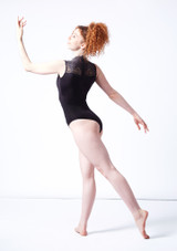 Maillot de encaje Fay So Danca Negro Detrás [Negro]