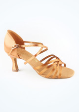 Zapatos de baile de salón L3007 International Dance Shoes - 6.35 cm Marrón Claro Lado [Marrón Claro]