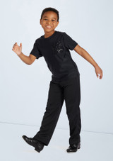 Weissman Boys Sequin Pocket Tee Nero [Nero]