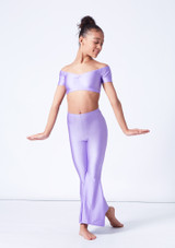 Crop top lucido per ragazze Sandy Alegra