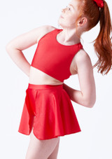 Crop top lucido per ragazze Edith Alegra