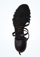 Scarpe da ballo da sala in raso Silvia Capezio 3,2 cm Nero Bottom [Nero]