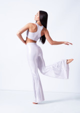 Crop top metallizzato Edith Alegra