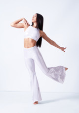 Crop top metallizzato Edith Alegra