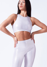 Crop top metallizzato Edith Alegra