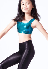 Crop top metallizzato per ragazze Sofia Alegra