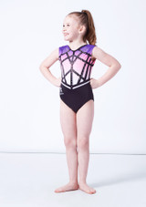Body ginnico con bretelle a canottiera Antheia Milano - Rosa