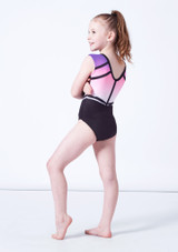 Body ginnico con bretelle a canottiera Antheia Milano - Rosa