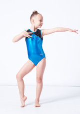 The Zone Belle Tank Leotard - Kingfisher Blu Front 2 [Blu]