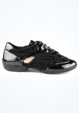 Sneaker da ballo per uomo in pelle verniciata 02 Leopard PortDance