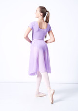 Mid-Calf Length Chiffon Skirt Lavanda Back [Viola]