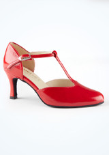 Scarpa da ballo da sala Nina Merlet – 7,6 cm [Rosso]