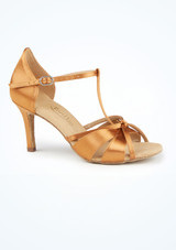 PortDance Pro 002 Satin Dance Shoe - 2.75" [Marrone]