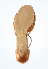 PortDance Pro 002 Satin Flared Heel Dance Shoe - 2.75"