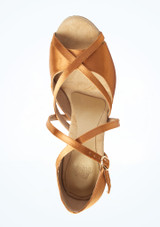Scarpe da ballo da sala e latino americano marrone chiaro Lavinia Move Dance – 6,35 cm