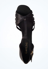 Scarpa da ballo da sala in raso Sara Capezio 5,08 cm [Nero]