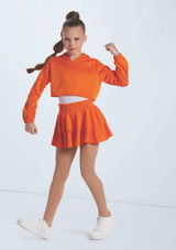 Weissman Smocked 2-Tier Skirt Ember 2 [Rosso]