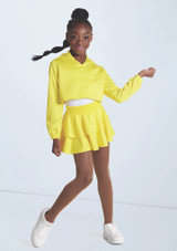 Weissman Smocked 2-Tier Skirt Canary 2 [Giallo]