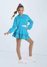 Weissman Smocked 2-Tier Skirt Turchese 6 [Blu]