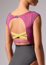 Body con scollatura rotonda Alda Move Dance Prugna Front 4 [Viola]