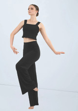 Weissman Matte Jersey Crop Top Nero 7 [Nero]