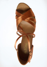 Scarpa da ballo in raso color bronzo Cinzia Alegra Ã¢â‚¬â€œ 5,7 cm [Cuoio-Chiaro]