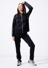 Adult Bloch Logo Track Jacket Nero Front 2 [Nero]