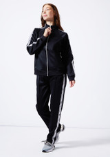 Adult Bloch Logo Track Jacket Nero Front [Nero]