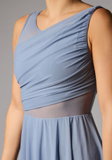 Abito asimmetrico Nell Move Dance Blu ardesia Front 4 [Blu]