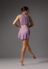 Crop top con scollo allâ€™americana Amour Jolista Profondo Lilla Back [Viola]