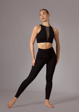 Leggings a vita alta Raya Move Dance Nero Front 2 [Nero]