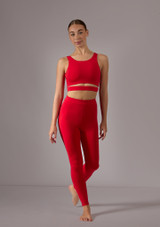 Crop top con foro Naya Move Dance Rosso Front [Rosso]