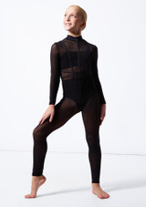 Tuta intera in rete trasparente Unity Move Dance Nero Front 2 [Nero]