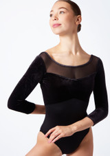 Body con maniche a 3/4 Indy Bloch Nero Front 3 [Nero]