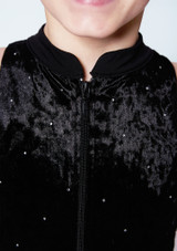 Body per ragazze stile canottiera Tanya Bloch Nero Front 4 [Nero]