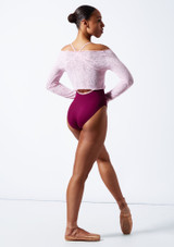 Crop Top a maniche lunghe Eutenea Intermezzo Rosa Back [Rosa]